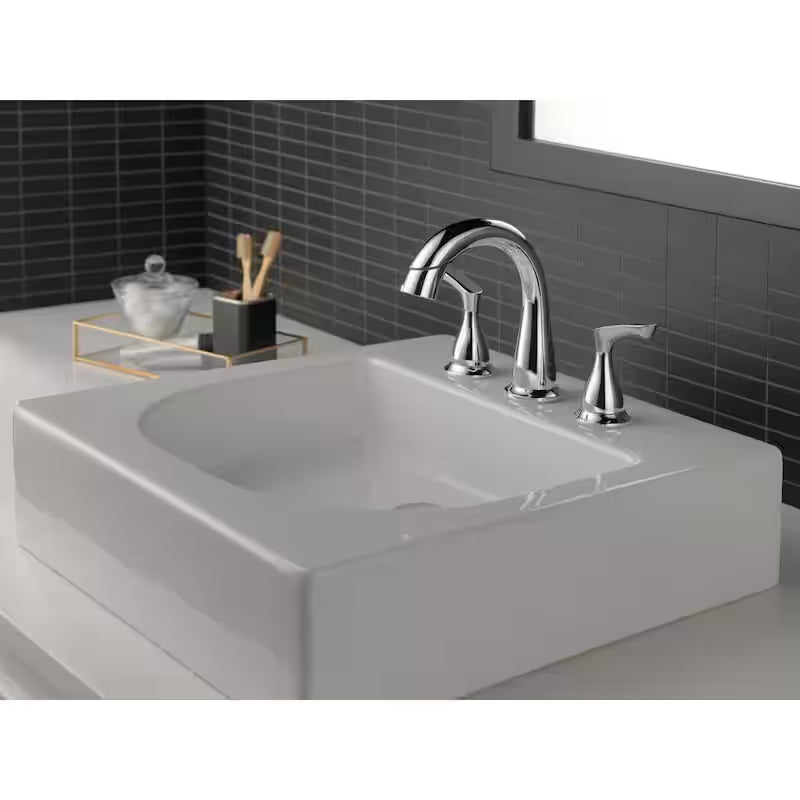 8 in. Widespread 2-Handle Bathroom Faucet with Pull-Down Spout in Chrome C43660