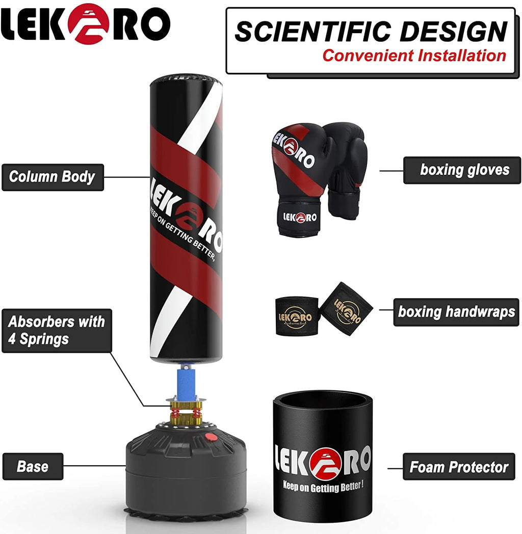 Punching Bag with Boxing Gloves D389368