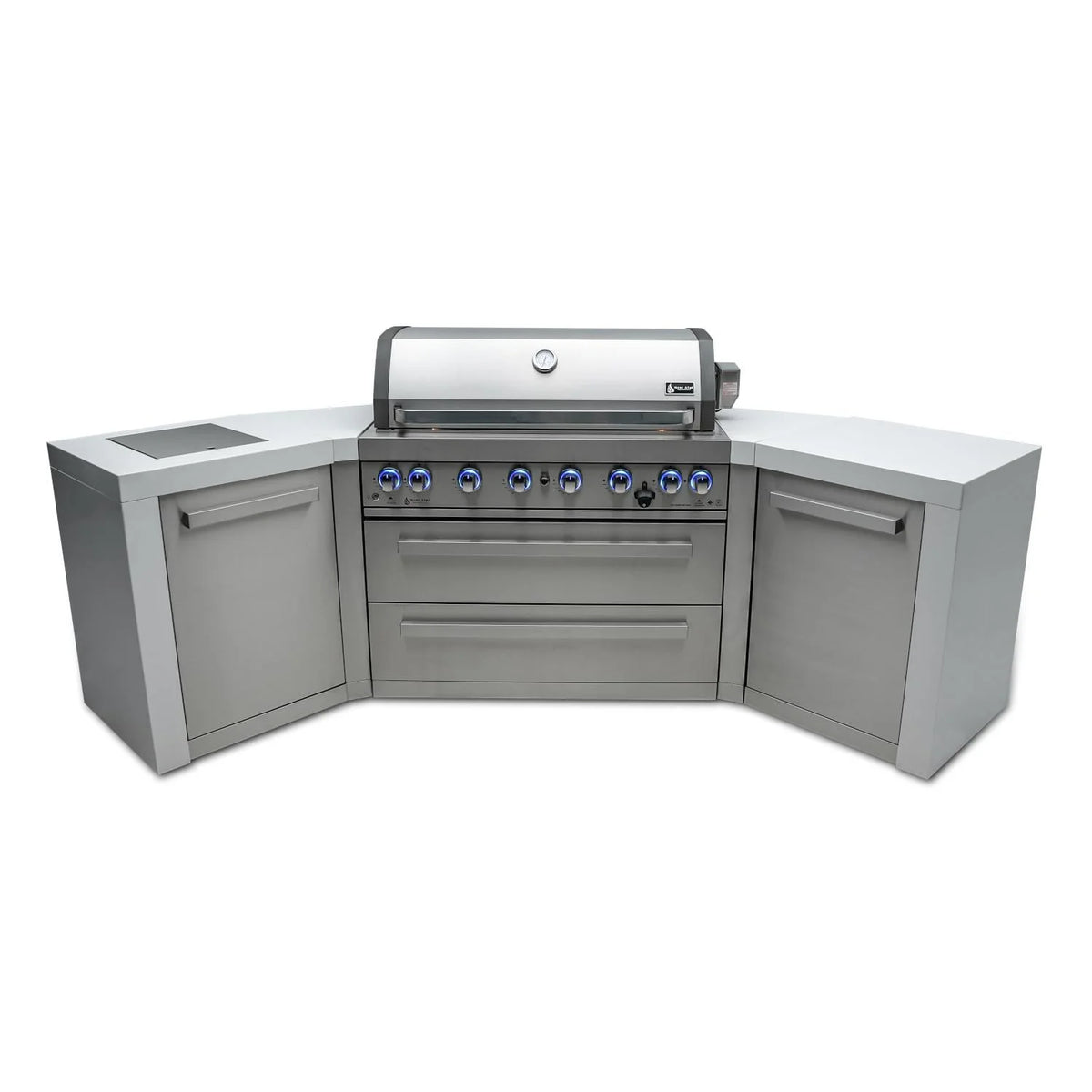 Deluxe Island Grill with 45 Degree Corners N213