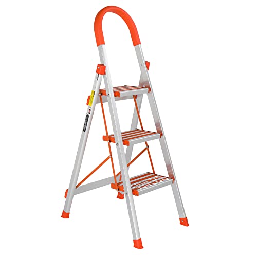 5 Step Aluminum Folding Step Ladder with Handgrip M866