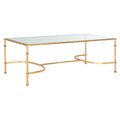 Gold Glass Top Coffee Table B5071