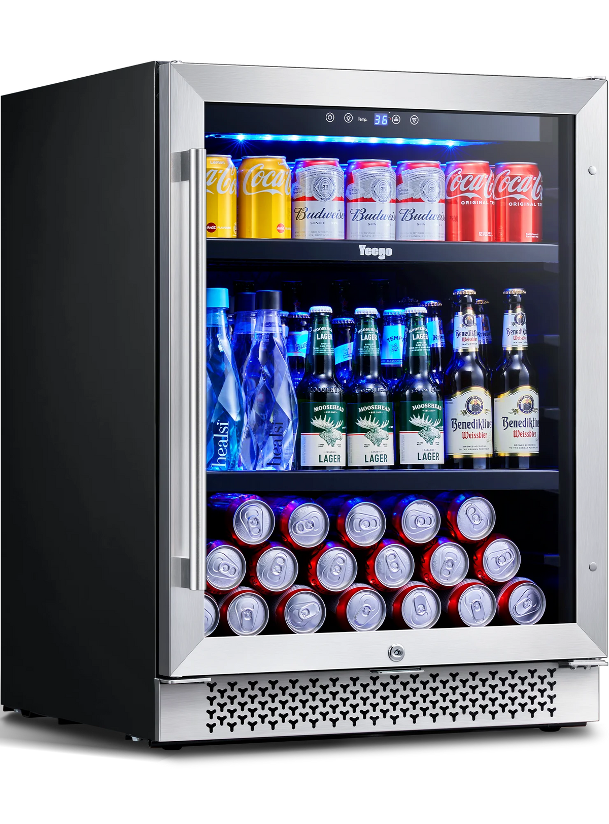 24'' 180 Cans Beverage Refrigerator Built-in or Freestanding B2812