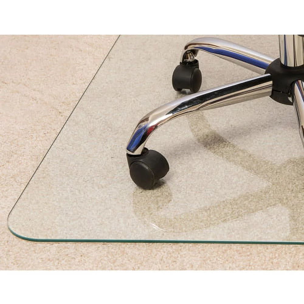 Glass Chairmat 60" x 48" Rectangle Clear M2103