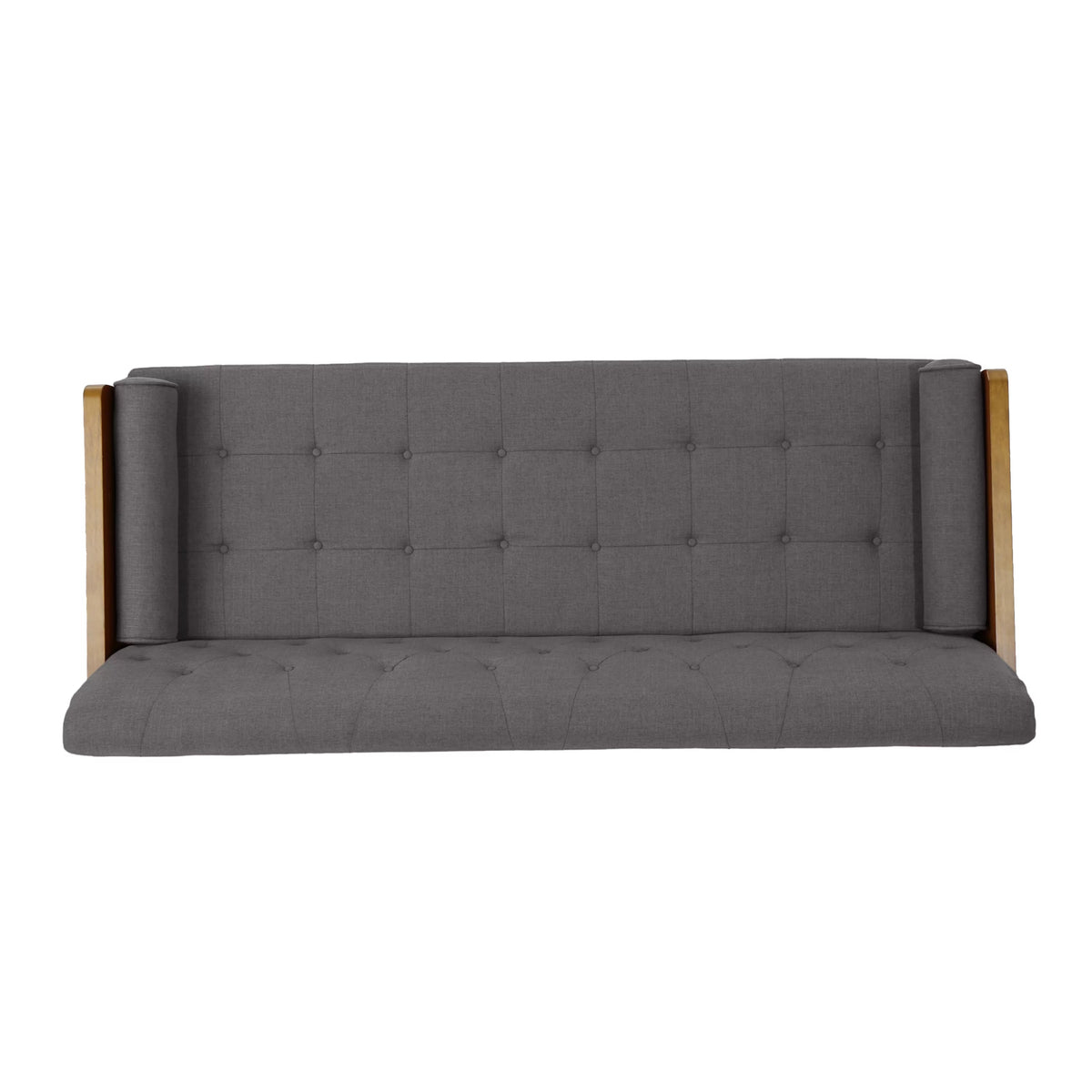 Grey Tufted Fabric Sofa U21672