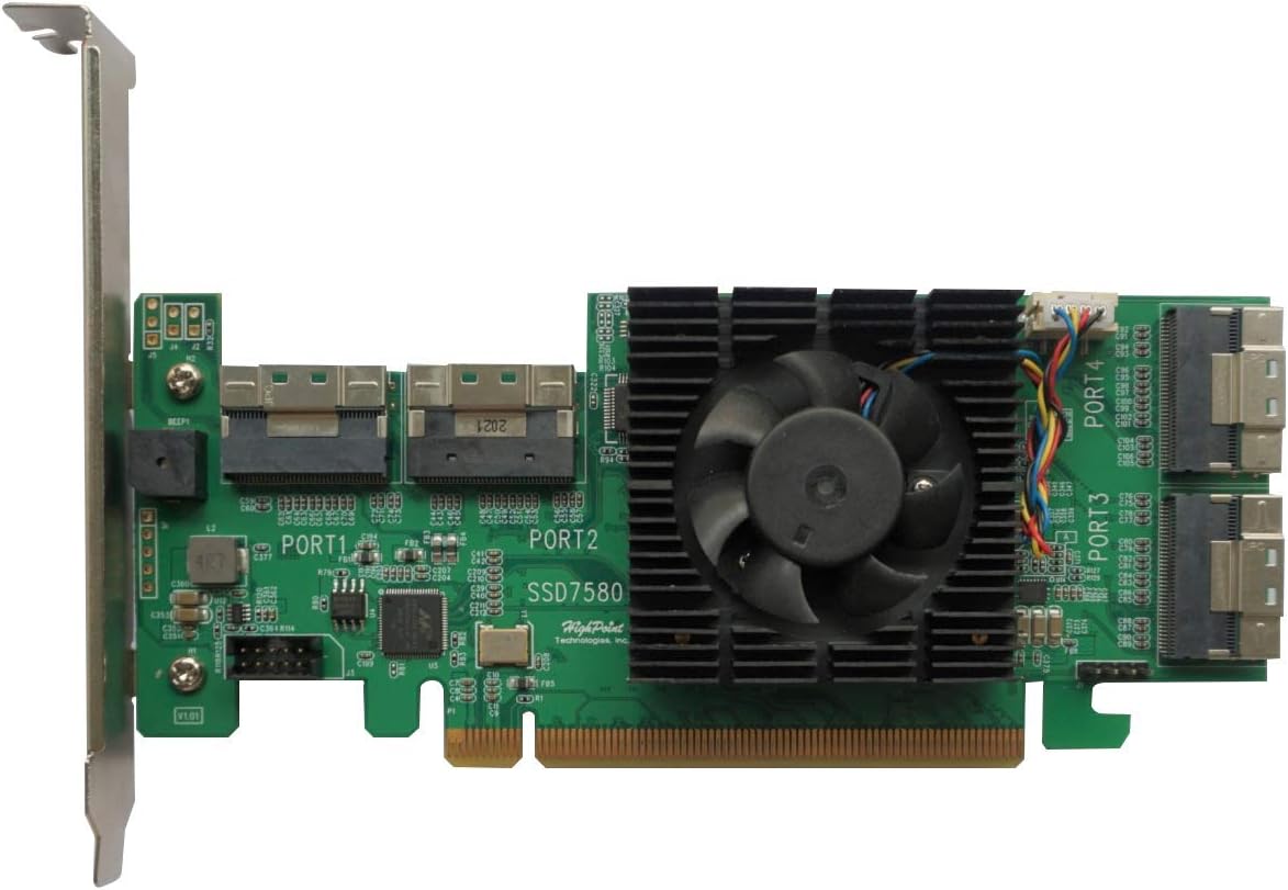 4-Port M.2 NVMe RAID Controller Card G96988