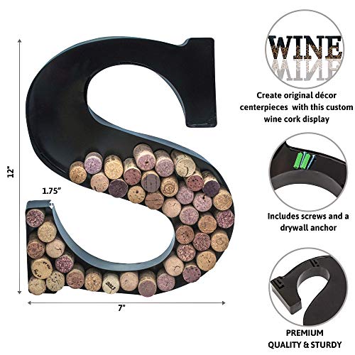 Metal Letter Wine Cork Holder E933167