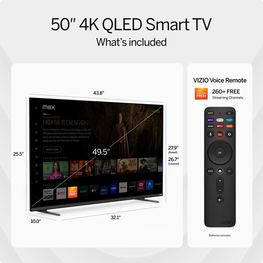 50" 4K QLED HDR 120Hz Smart TV U351513