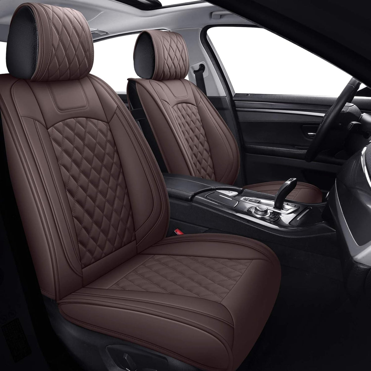 Waterproof Faux Leather Full Set Car Seat Covers Q742035