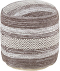 Beige Pouf L7719