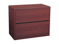 Brown 2 Drawer Lockable Filing Cabinet L614