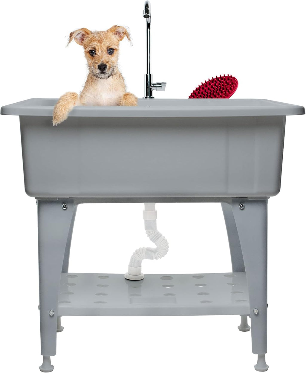 Portable Dog Bathing Station with Removable Shelf L60016