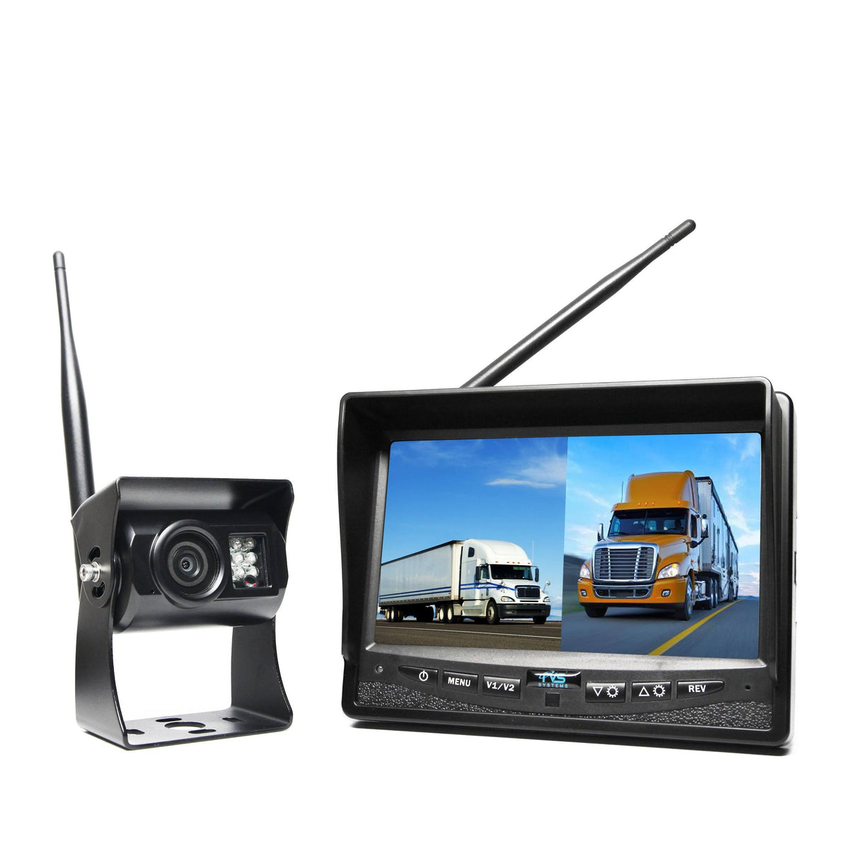 Wireless Backup Camera System Dual Screen Monitor L53806