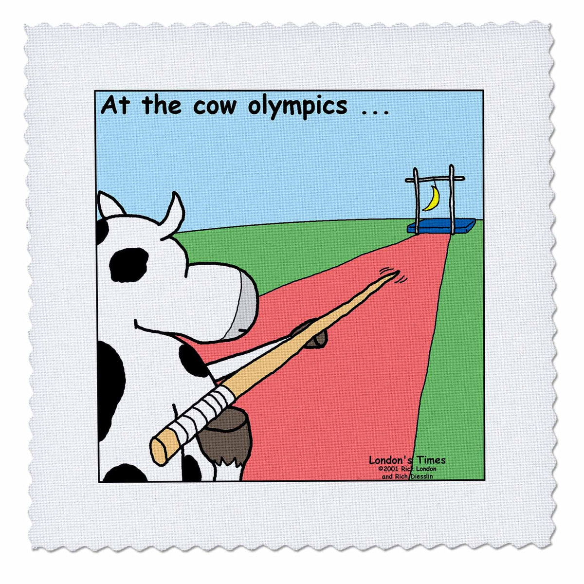Cow Quilt Square 10 by 10-inch Y578