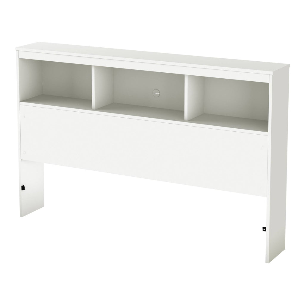 White Full Bookcase Headboard U89815
