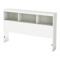 White Full Bookcase Headboard U89815