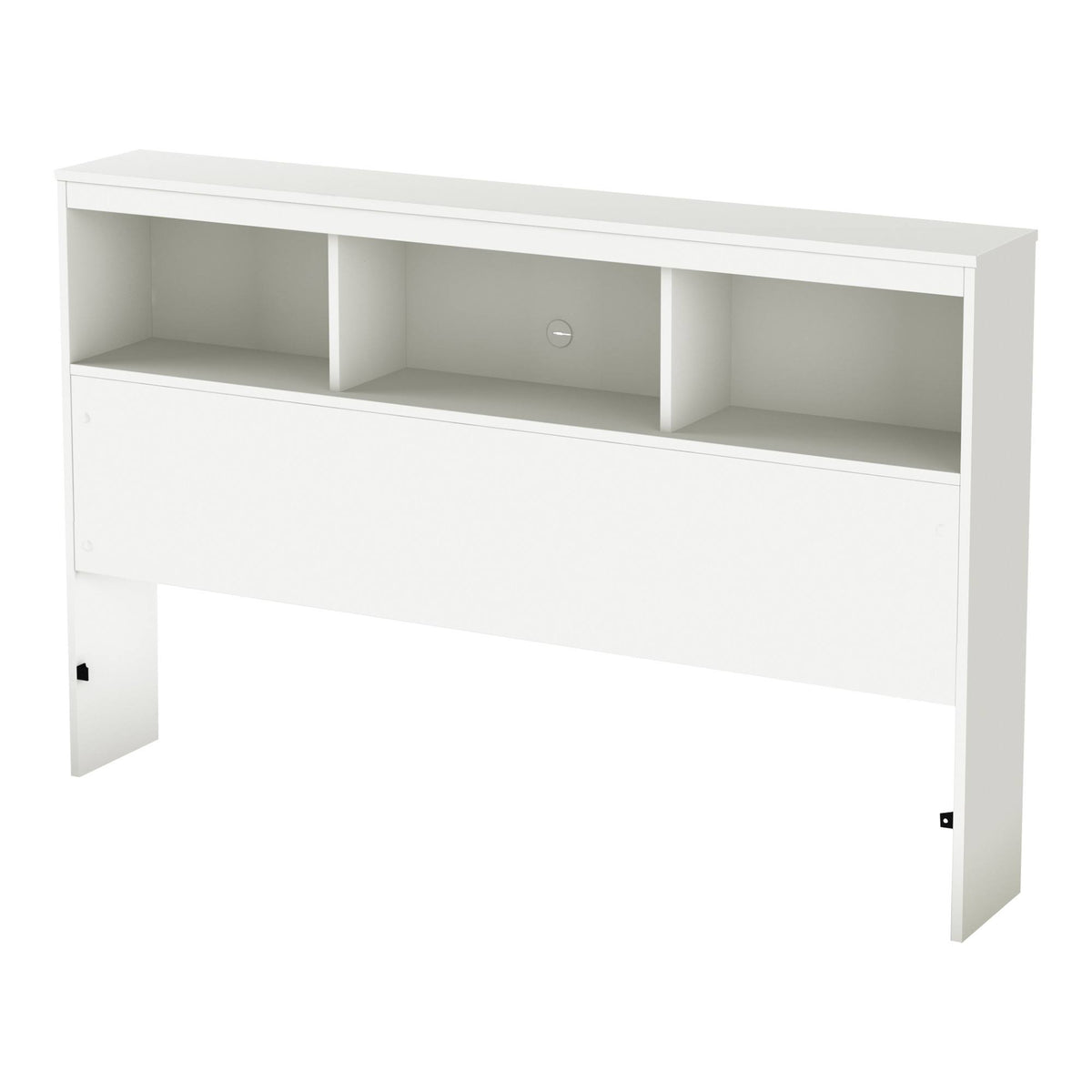 White Full Bookcase Headboard U89815