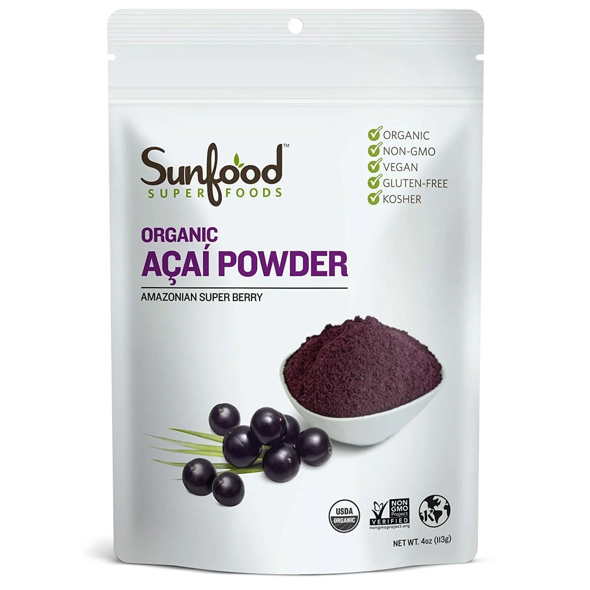 Organic Acai Powder 4 oz Pack of 2 M651081