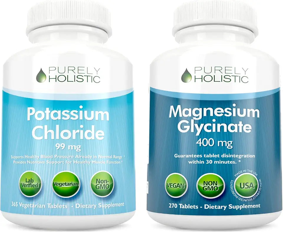 Potassium Chloride 99mg + Magnesium Glycinate 400mg Tablets Vegetarian R389125