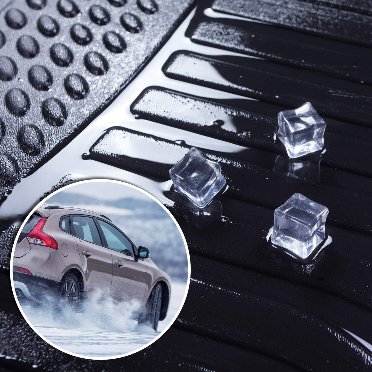 Black Floor Mats Liners Carpet Custom Fit H915684