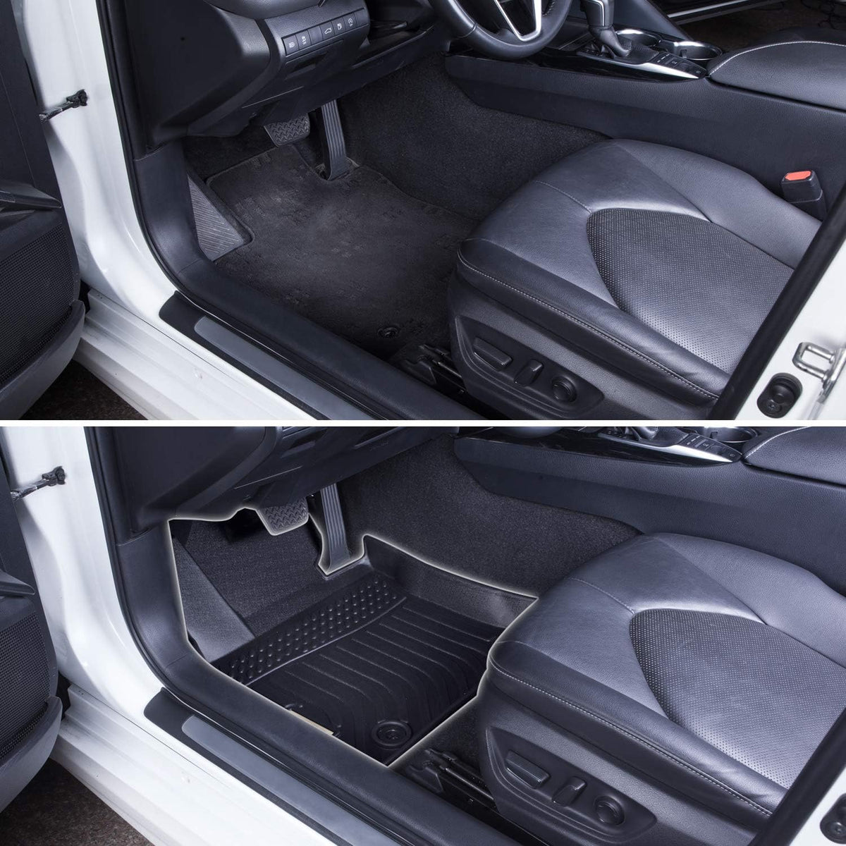 Black Floor Mats Liners Carpet Custom Fit H915684