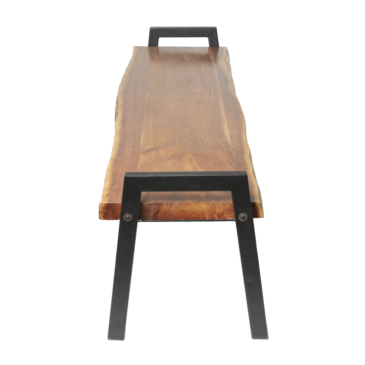 Wood Live Edge Top Bench O3601