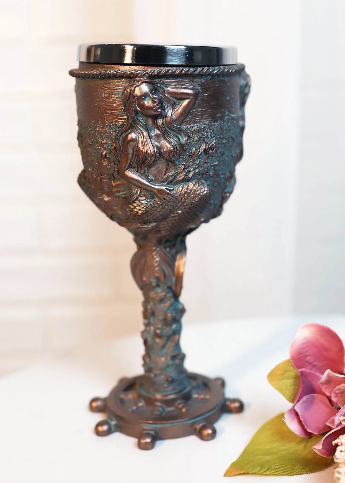 Mermaid Goblet 7.5" 5oz A154457
