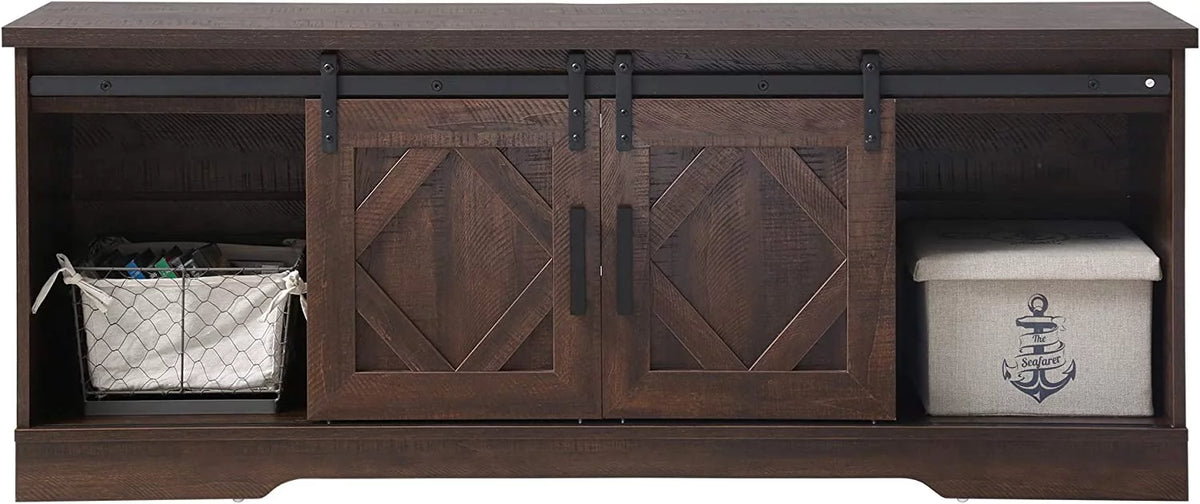 Brown TV Stand with Storage T1017