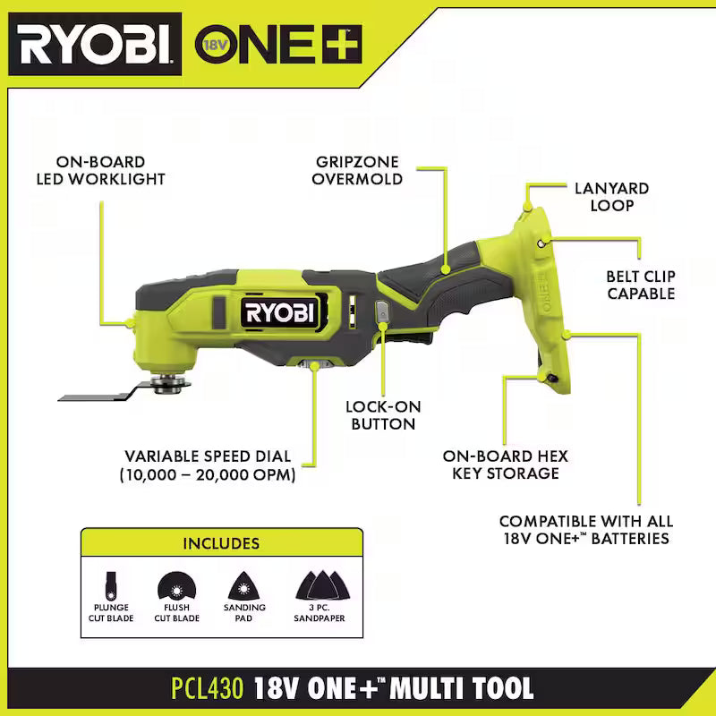 18V Cordless 6-Tool Combo Kit with Battery and Charger G887