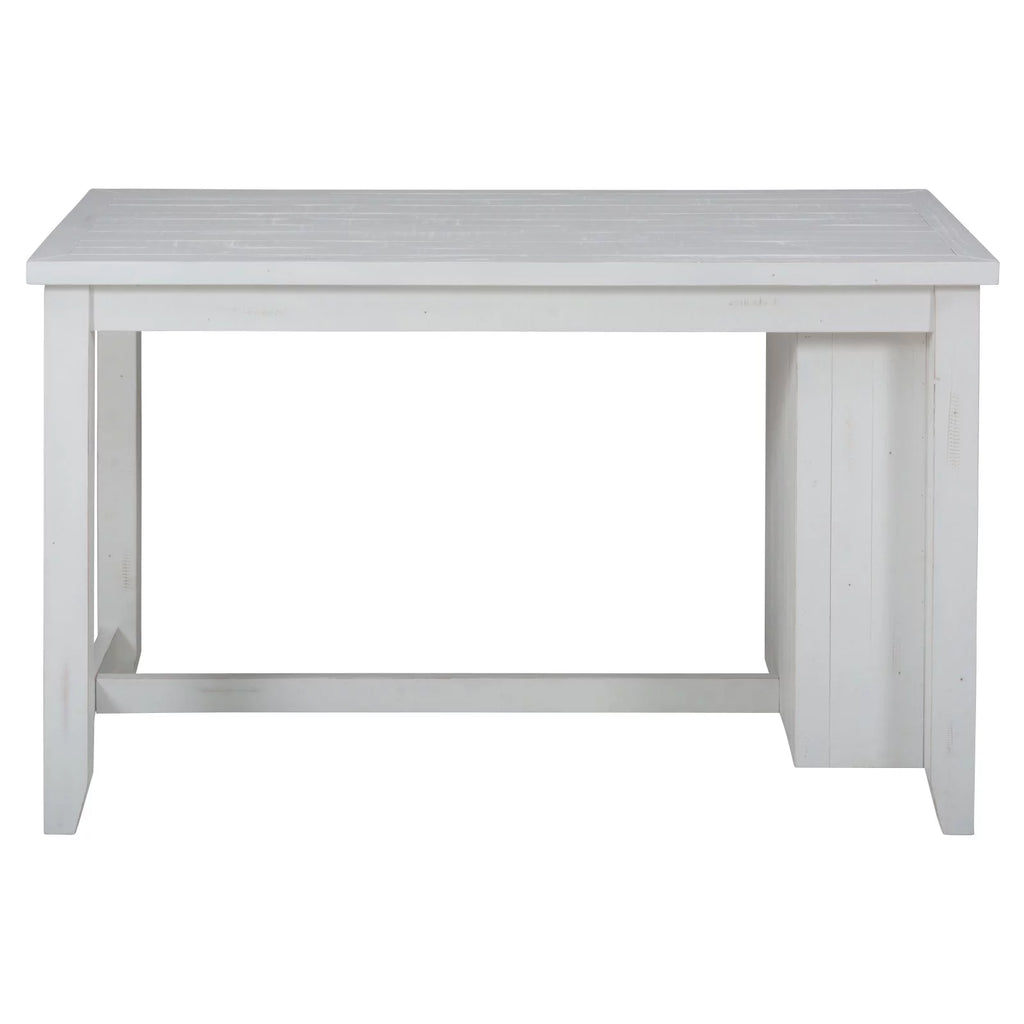 Solid Pine 60" Counter Height Table with 3 Shelf Storage C399