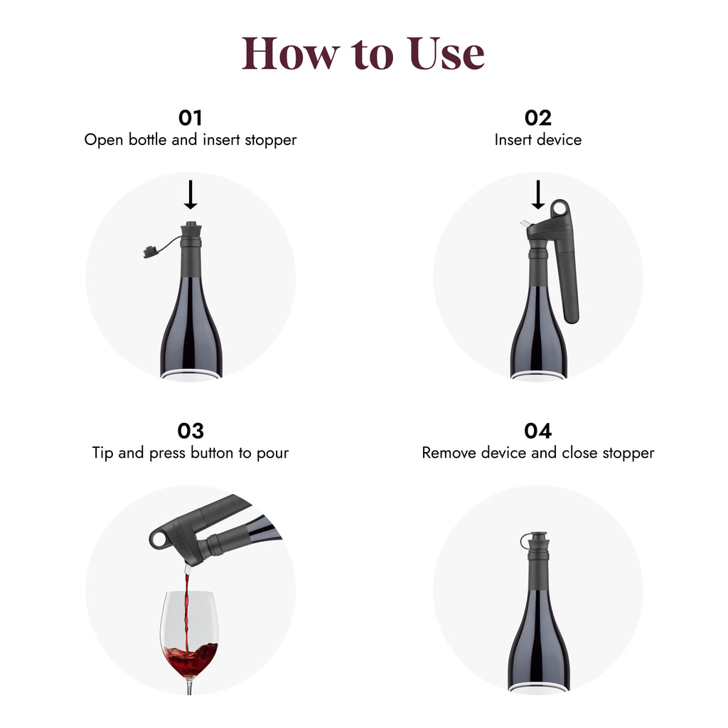 Pack of 6 Wine Stoppers G503
