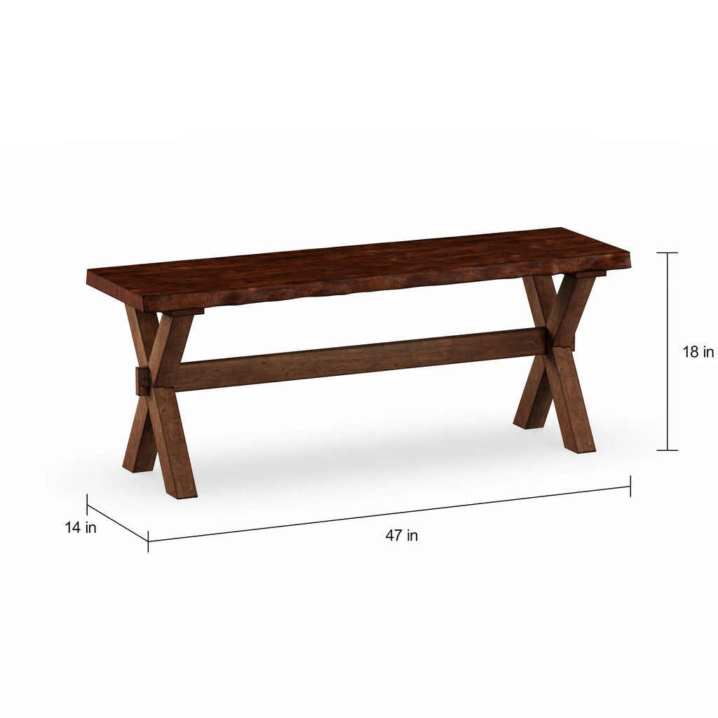 Live Edge Dining Bench H935