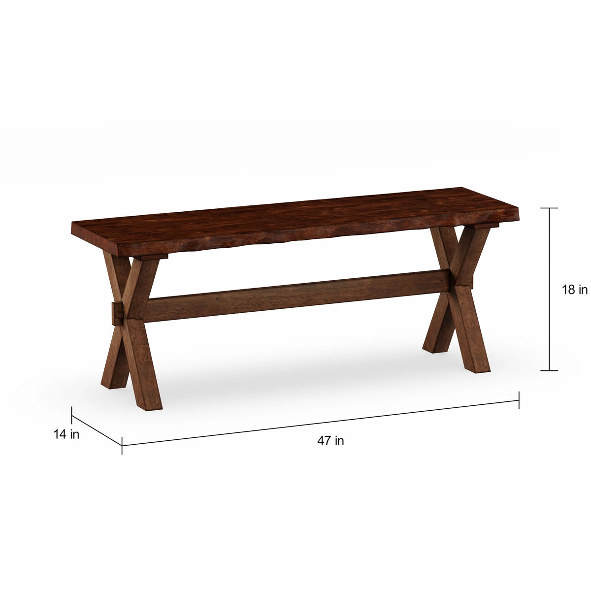 Live Edge Dining Bench H935
