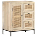 Solid Mango Wood and Natural Cane Sideboard U42820