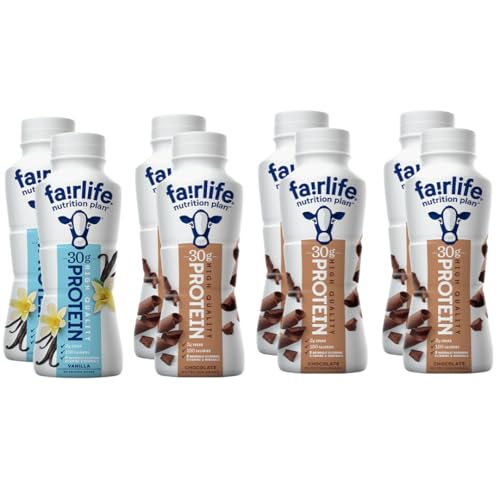 High Protein Shake Variety Pack Chocolate & Vanilla 11.5 Fl Oz 8 Pack Y4437