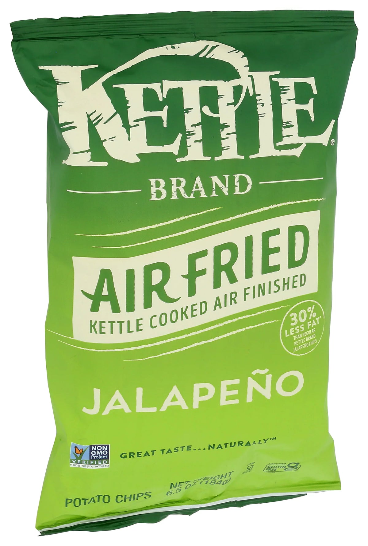 Jalapeno Kettle Cooked Potato Chips 6.5 Ounce Pack Of 12 L95078