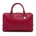 Red Calf Leather Top Handle Handbag S303