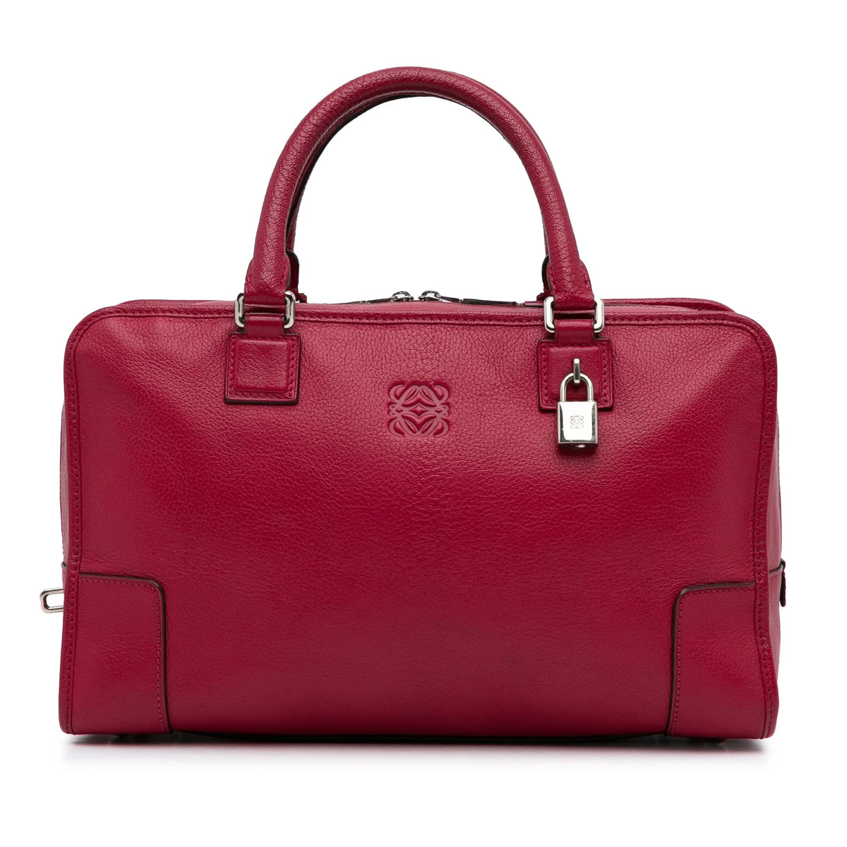 Red Calf Leather Top Handle Handbag S303