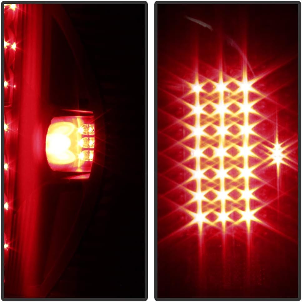 Black Smoke LED Tail Lights Brake Lamps I6314