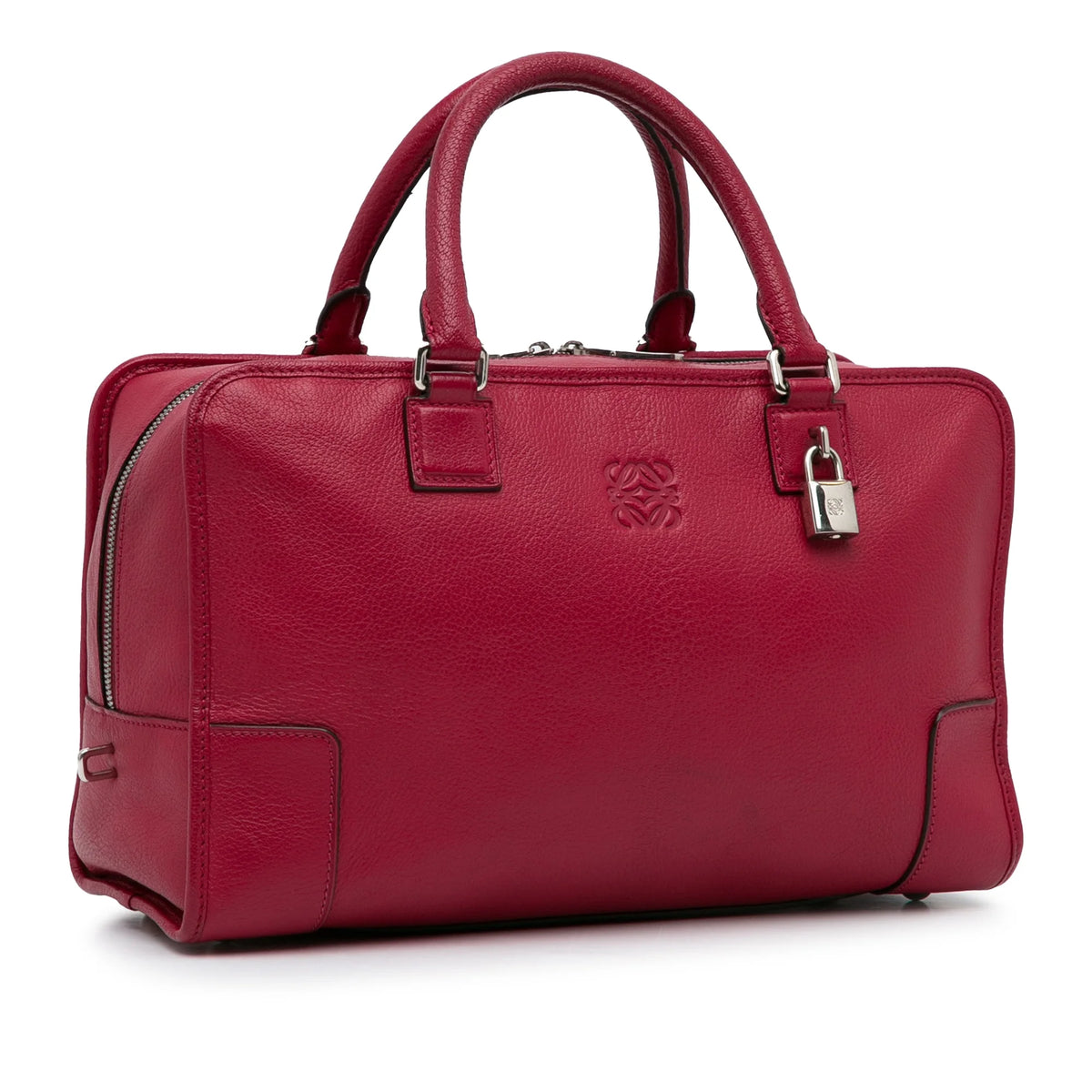 Red Calf Leather Top Handle Handbag S303