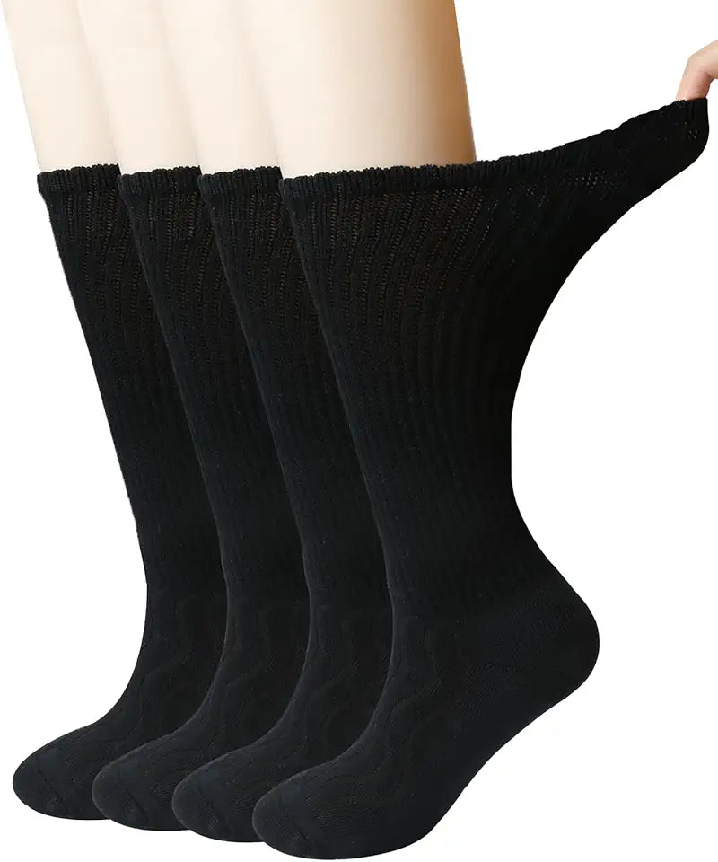 Bamboo Diabetic Crew Socks 4 & 6 Pairs L39661