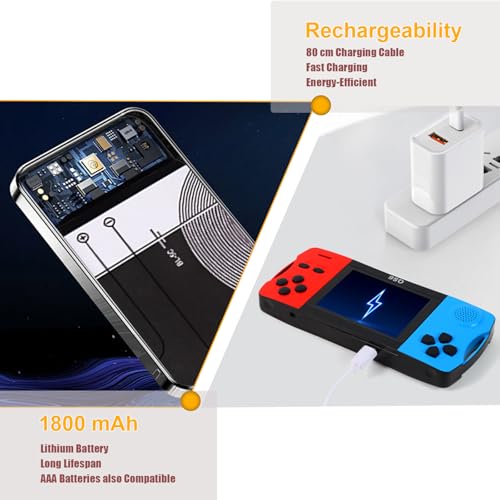 Handheld Games with 3.2'' Screen 138 Preloaded Retro Video Games D1263