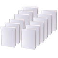 Hardcover Blank Book 6" x 8" Portrait White Pack of 12 L855
