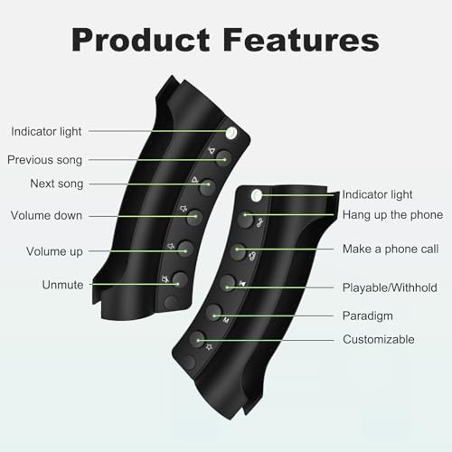Wireless Steering Wheel Remote Control with Signal Indicator Q636