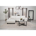 White Fabric Sectional Sofa L508