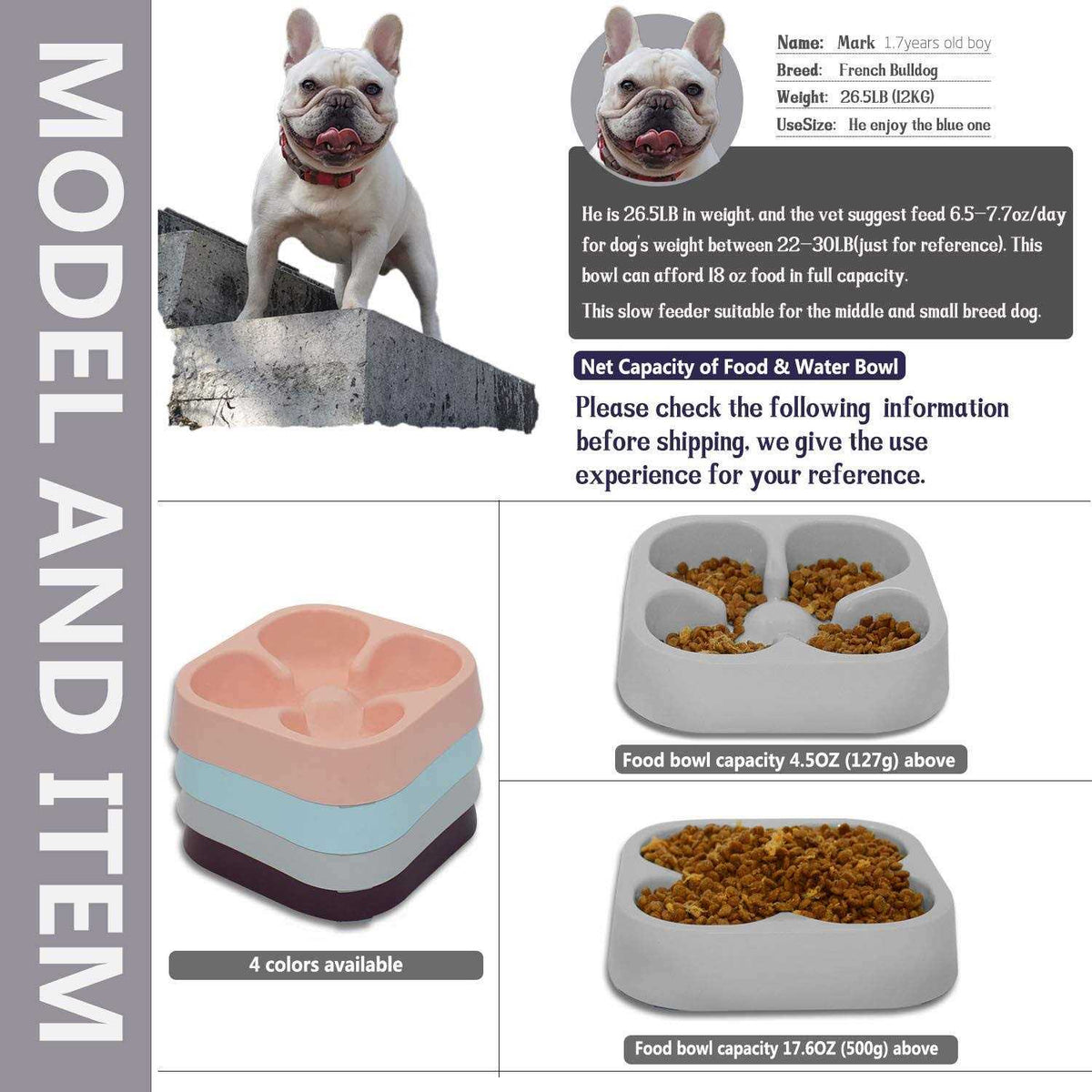Slow Feeding Dog Bowl Y302337