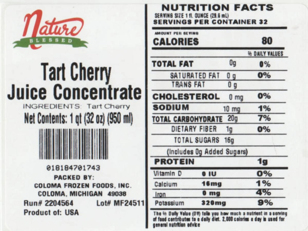 Cherry Fruit Juice Concentrate 4 Quarts B694952