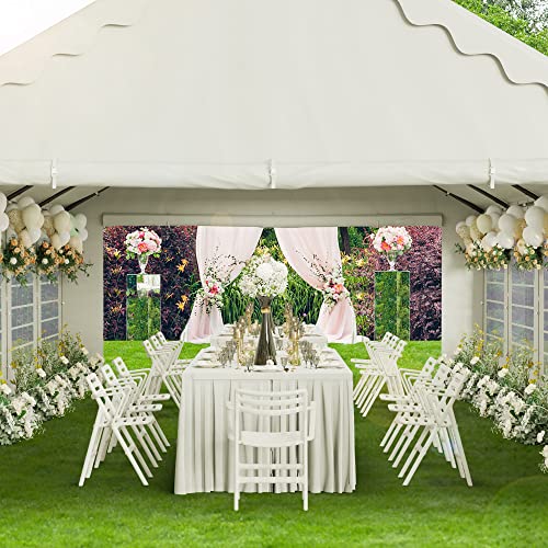 20'x16' Heavy Duty Canopy with Removable Sidewalls & 3 Storage Bags, White I6213