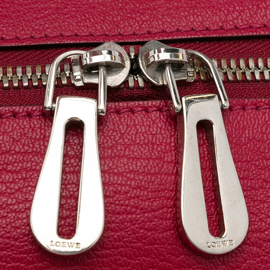 Red Calf Leather Top Handle Handbag S303