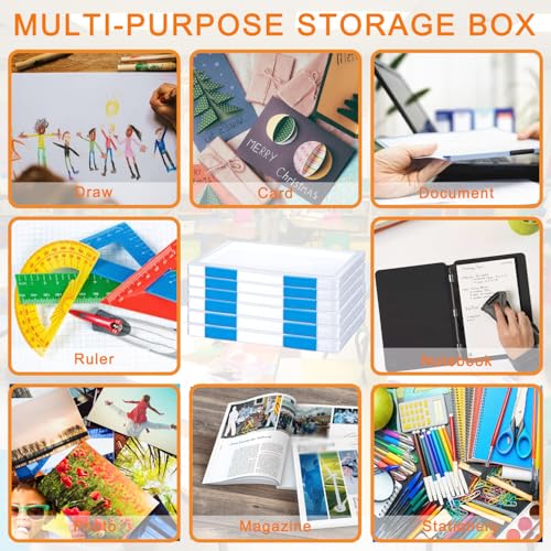 Clear A4 Plastic File Storage Box X77517