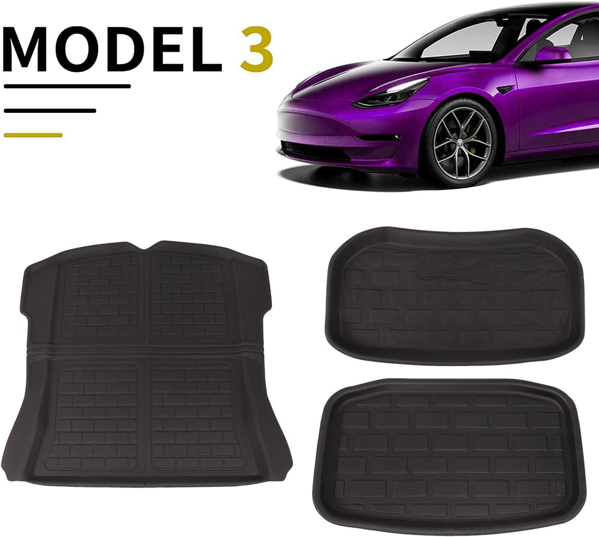 All-Weather Floor Mats for Tesla Model 3 P36907